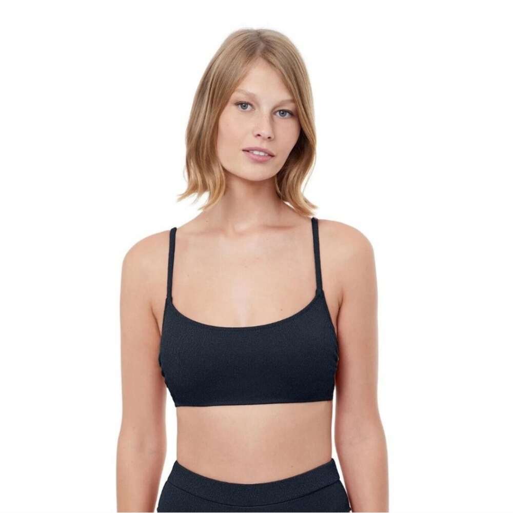 Gottex Black Elle Bralette Swimwear Bikini Top - size 14